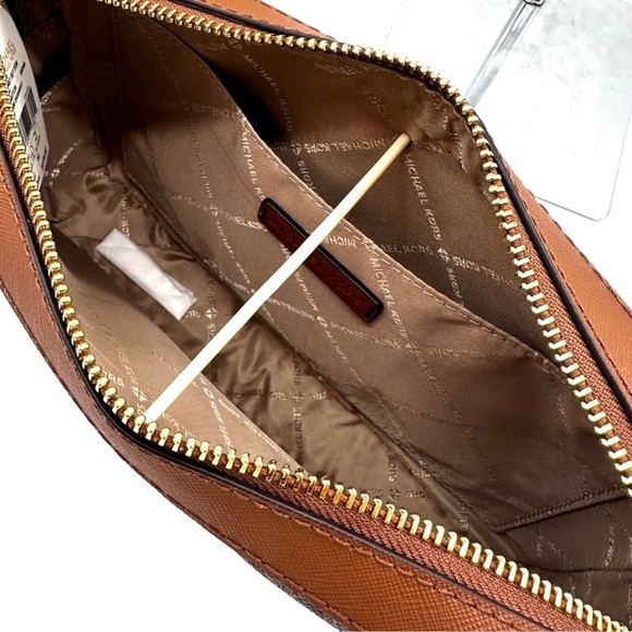 Michael Kors Large EW Crossbody Bag Brown/Gold - Picture 8 of 9